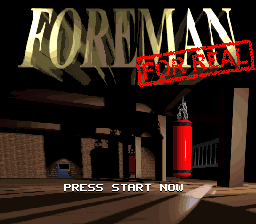 Foreman For Real (Europe) Title Screen